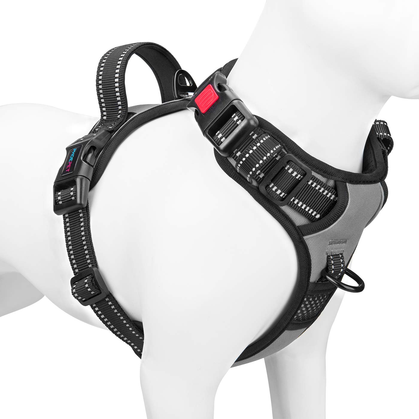 No Pull Dog Harness Reflective Adjustable with Handle & Clips