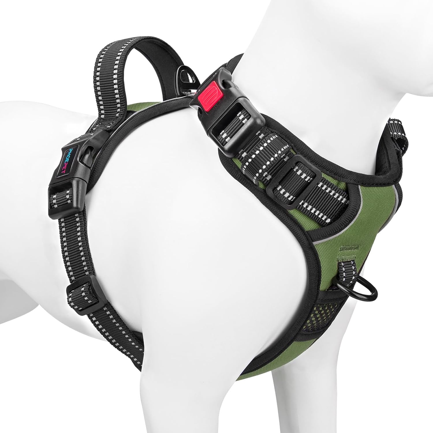 No Pull Dog Harness Reflective Adjustable with Handle & Clips
