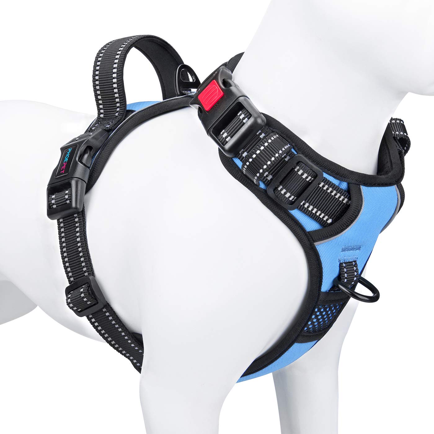 No Pull Dog Harness Reflective Adjustable with Handle & Clips