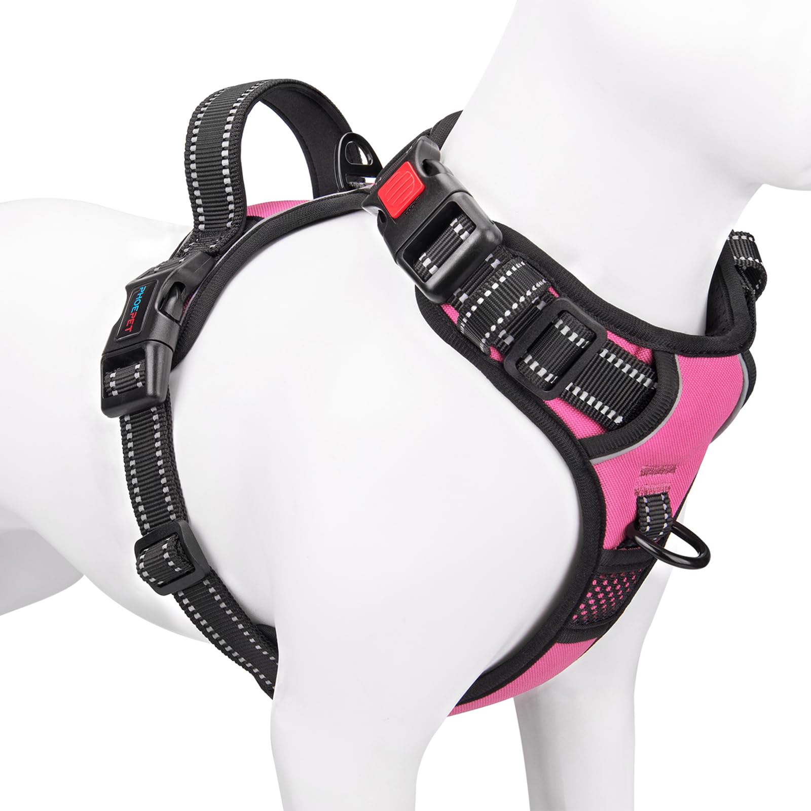No Pull Dog Harness Reflective Adjustable with Handle & Clips