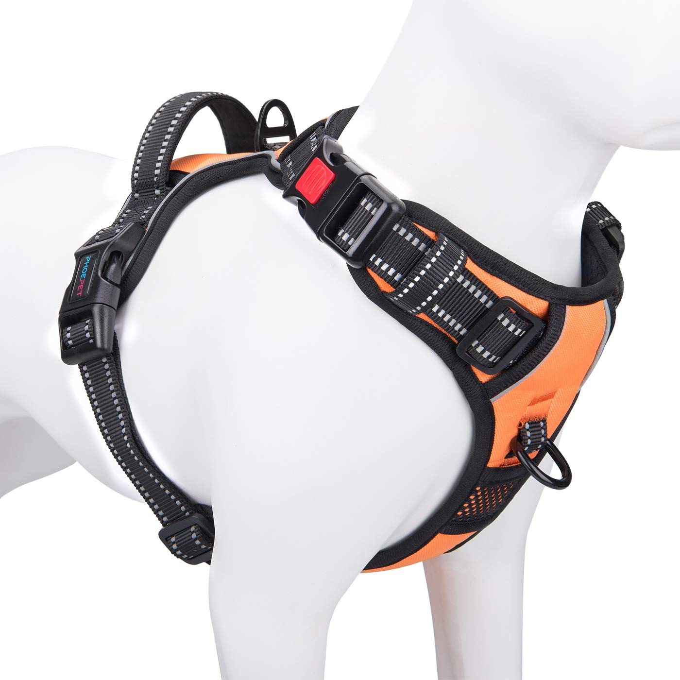 No Pull Dog Harness Reflective Adjustable with Handle & Clips