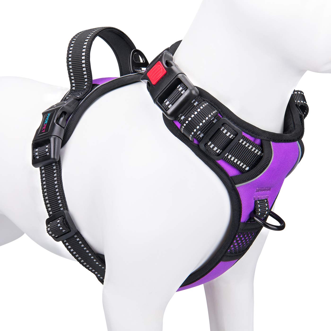 No Pull Dog Harness Reflective Adjustable with Handle & Clips