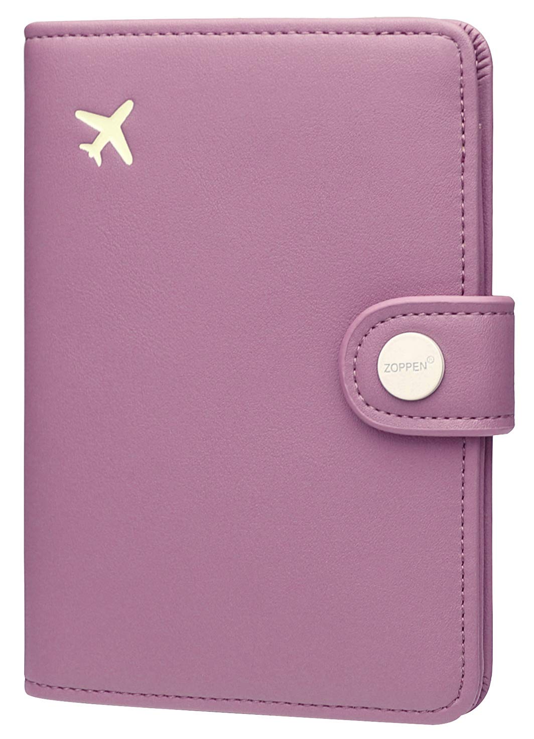 Pink RFID Passport Holder Travel Wallet for Women with Card Slots
