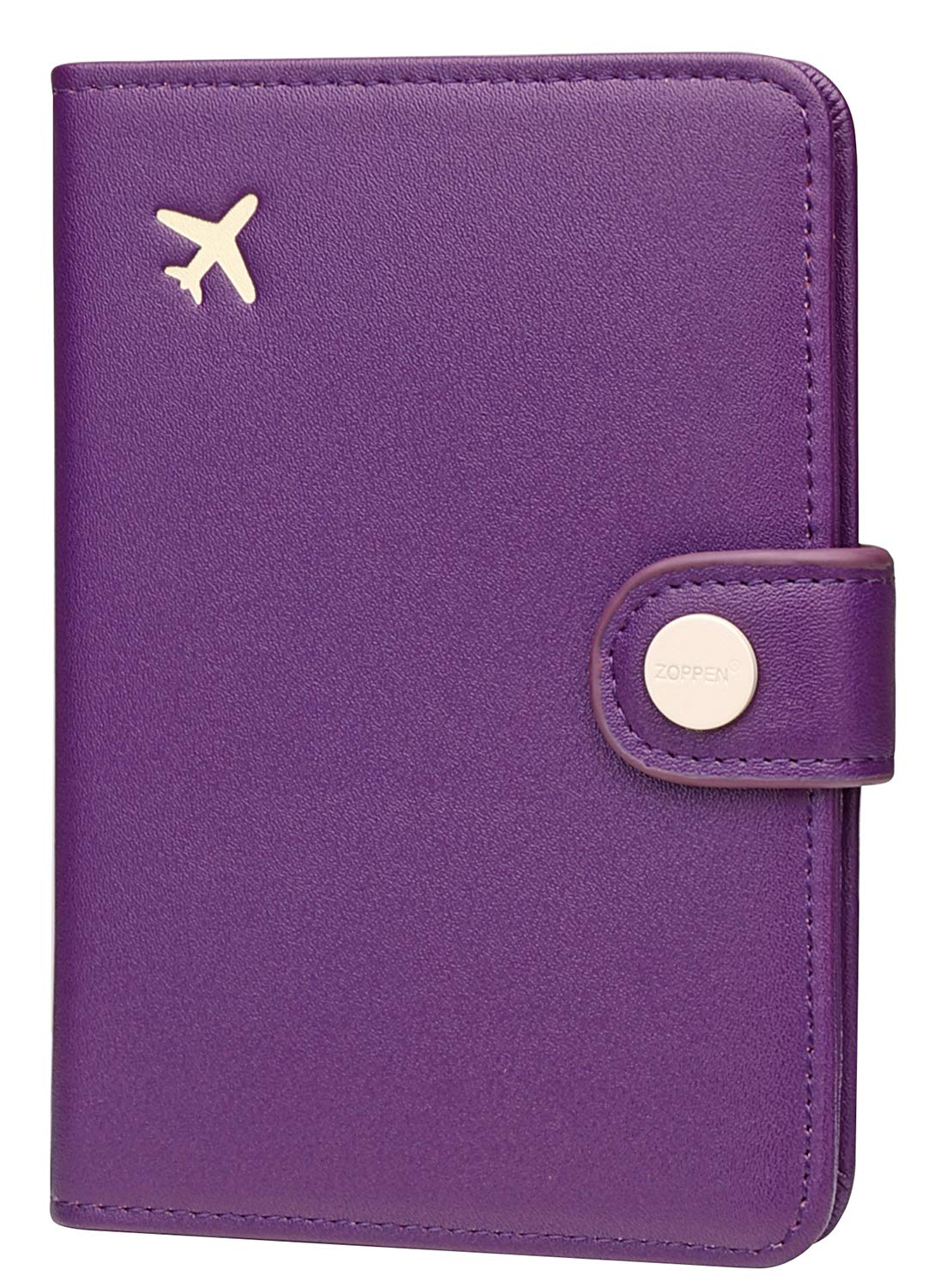 Pink RFID Passport Holder Travel Wallet for Women with Card Slots
