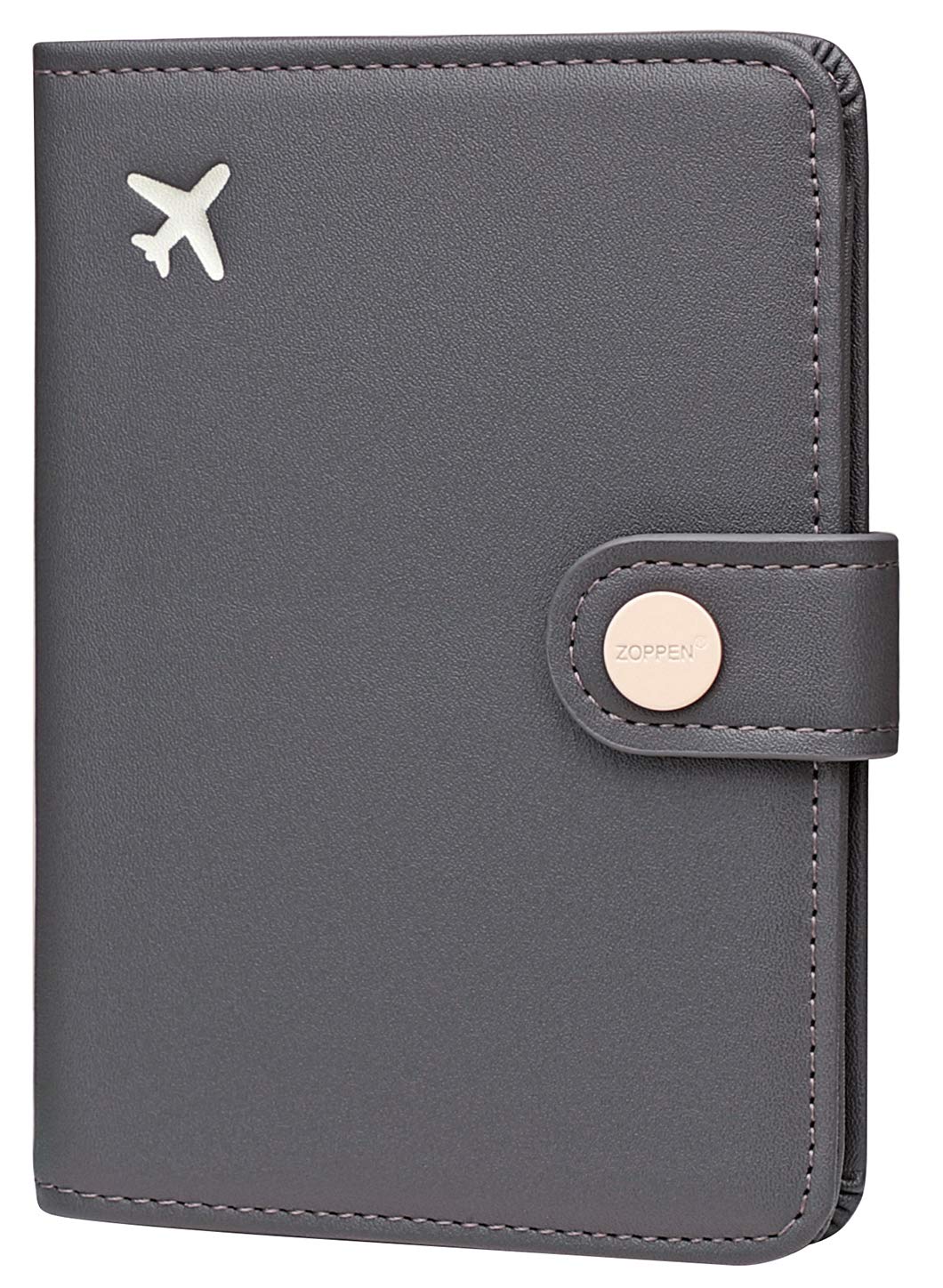 Pink RFID Passport Holder Travel Wallet for Women with Card Slots