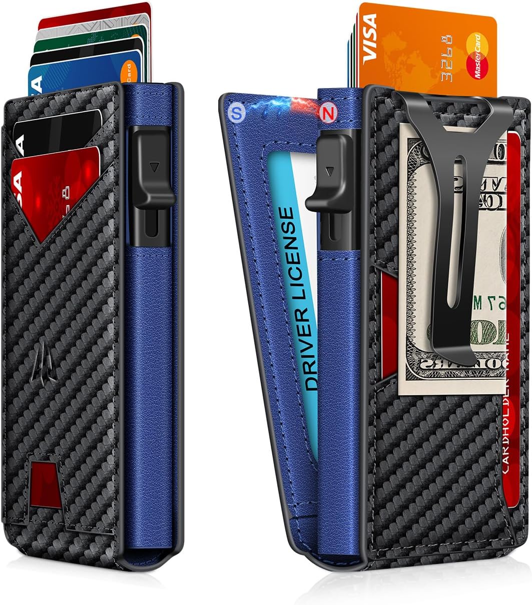 Pop - Up Wallet for Men – RFID Blocking Slim Card Holder - Abbycart