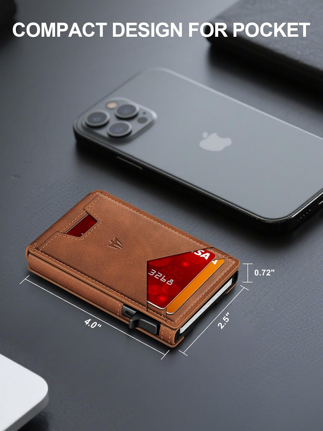 Pop - Up Wallet for Men – RFID Blocking Slim Card Holder - Abbycart