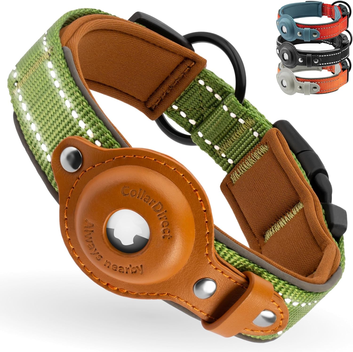 Reflective Airtag Dog Collar – Adjustable, Durable, and Comfortable for All Breeds - Abbycart