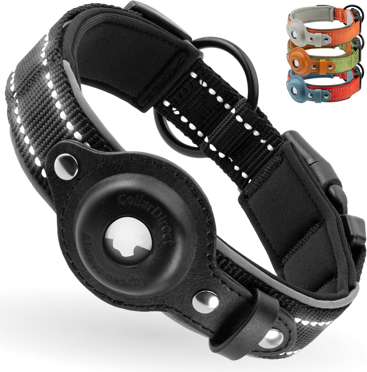 Reflective Airtag Dog Collar – Adjustable, Durable, and Comfortable for All Breeds - Abbycart