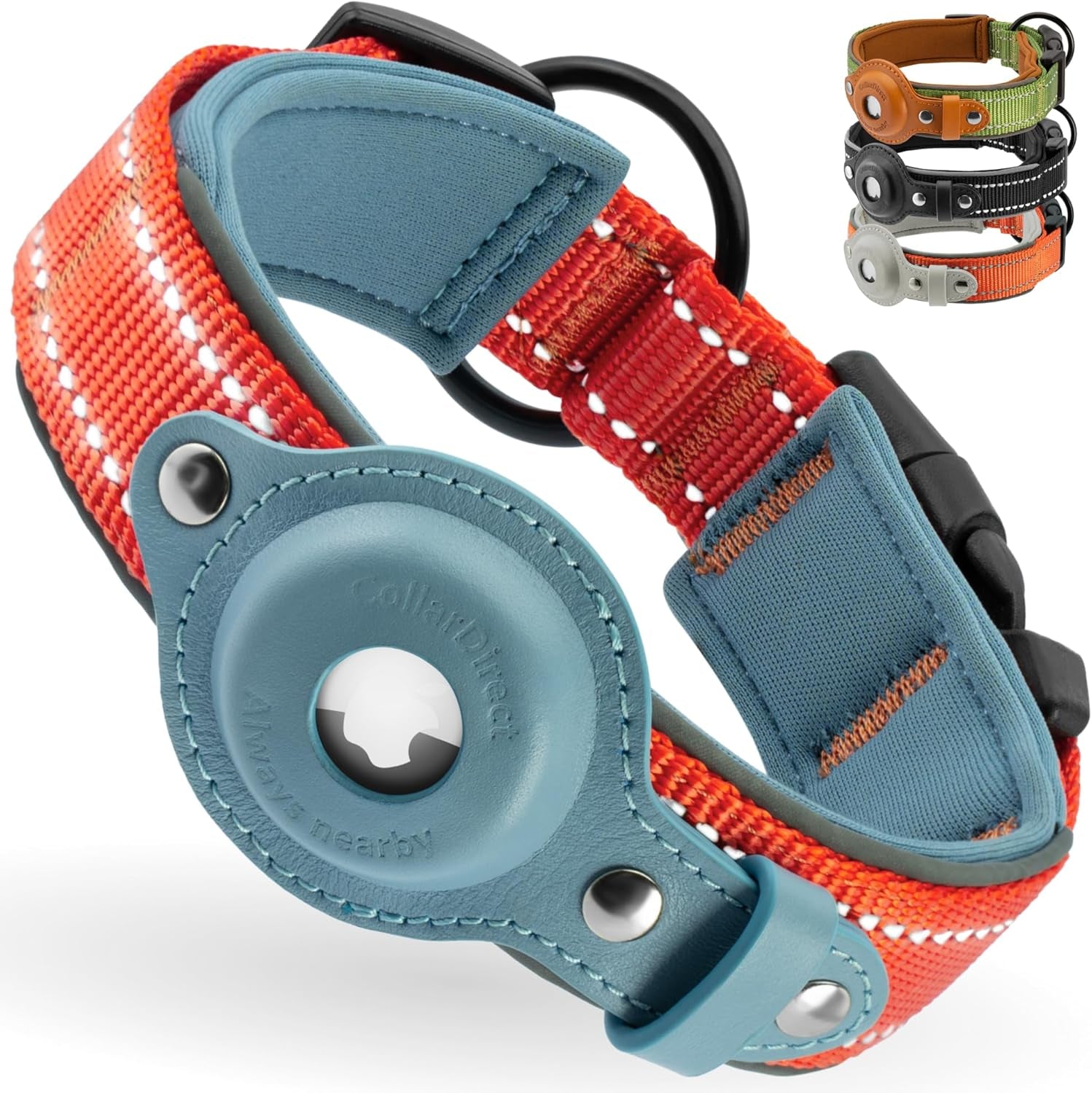 Reflective Airtag Dog Collar – Adjustable, Durable, and Comfortable for All Breeds - Abbycart
