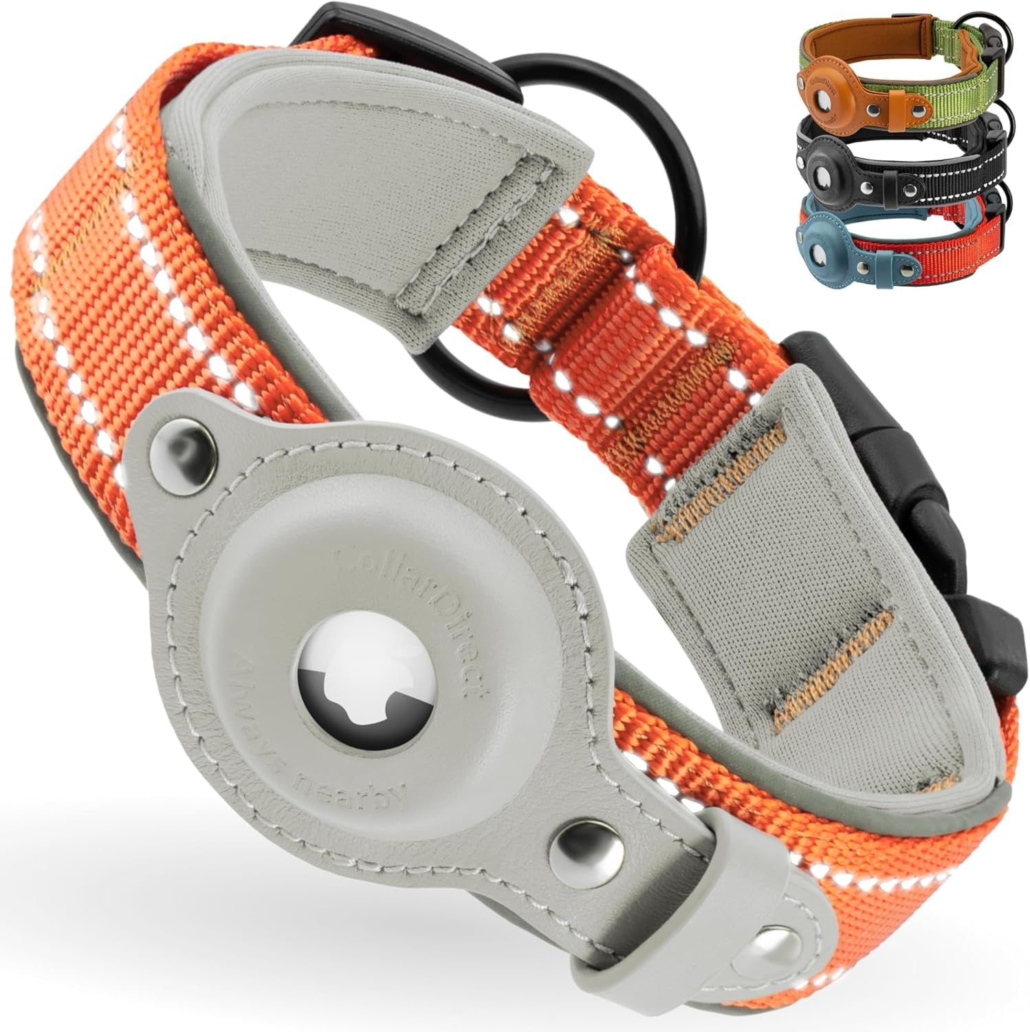 Reflective Airtag Dog Collar – Adjustable, Durable, and Comfortable for All Breeds - Abbycart