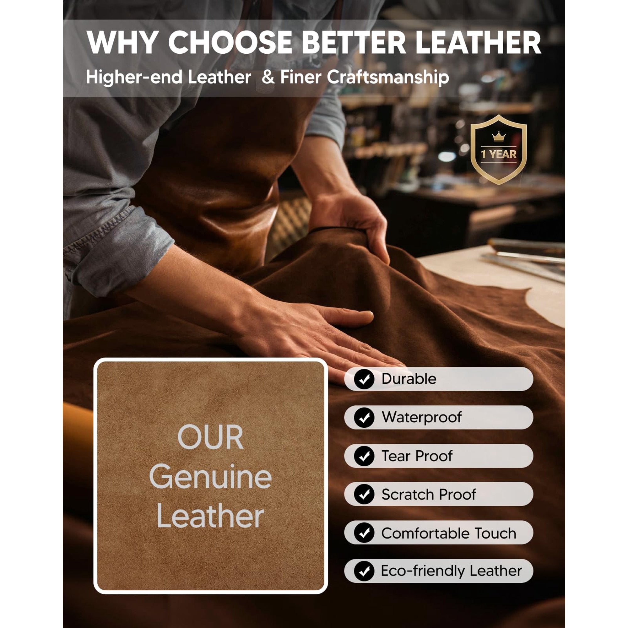 RFID Blocking Men's Leather Wallet with AirTag Holder - Slim Bifold Design for 15 Cards - Abbycart