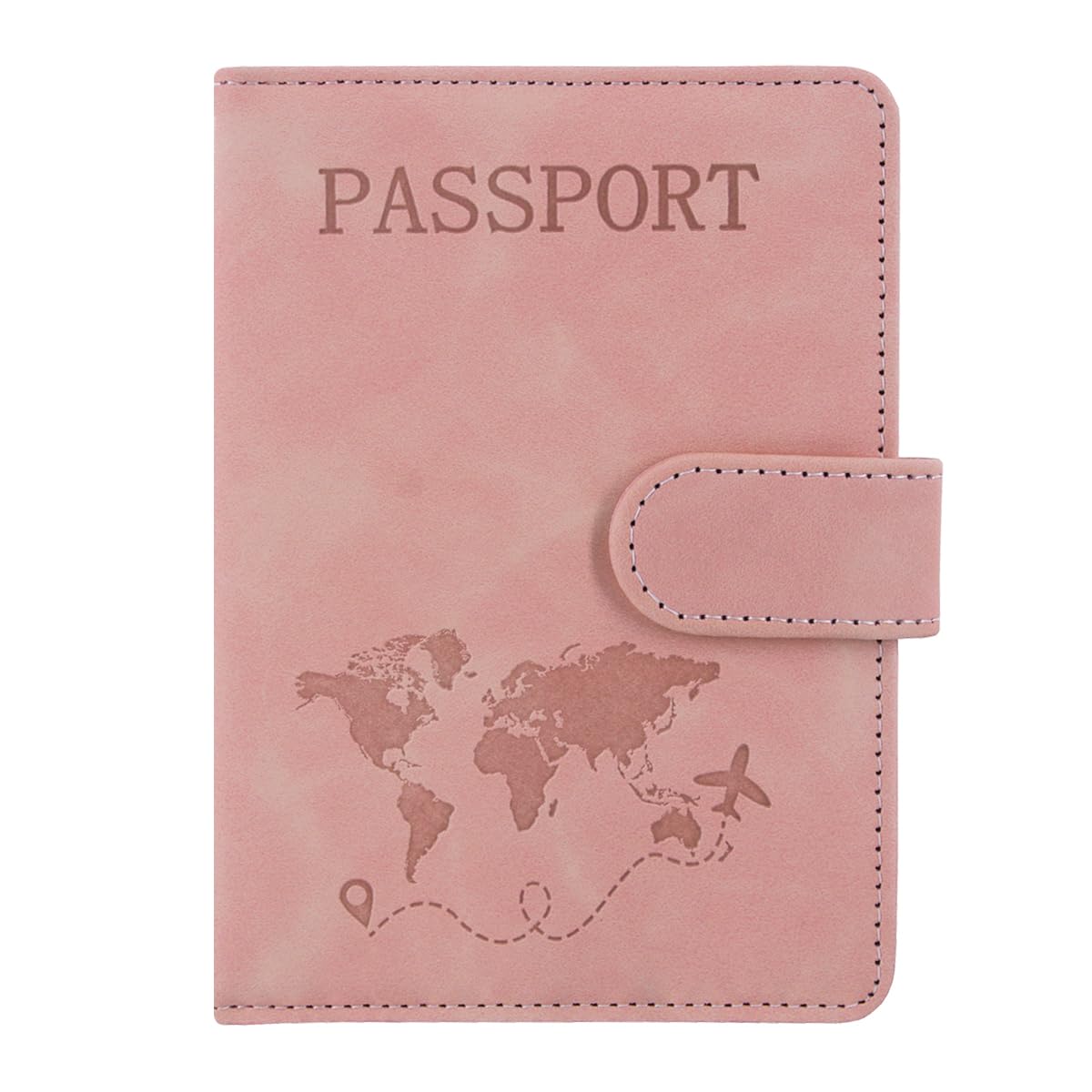 RFID Blocking Passport Holder Travel Wallet for Men & Women Black