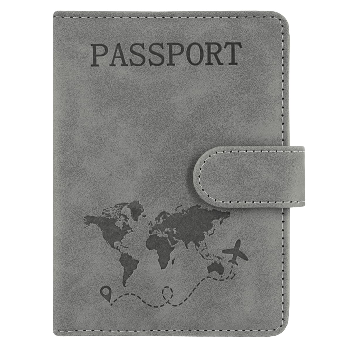 RFID Blocking Passport Holder Travel Wallet for Men & Women Black
