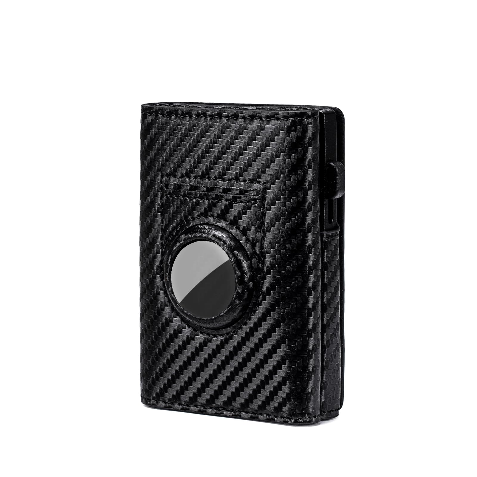 RFID Blocking Smart Leather Wallet for Men with AirTag Holder & Pop - Up Card Case - Abbycart