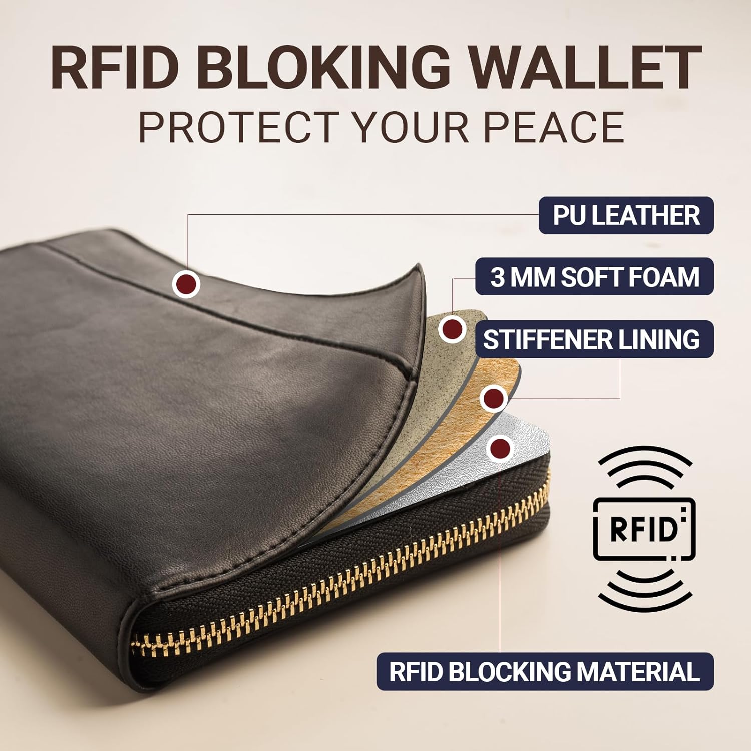 RFID - Blocking Travel Document Organizer with AirTag Holder – Secure Passport Wallet for Family Trips - Abbycart