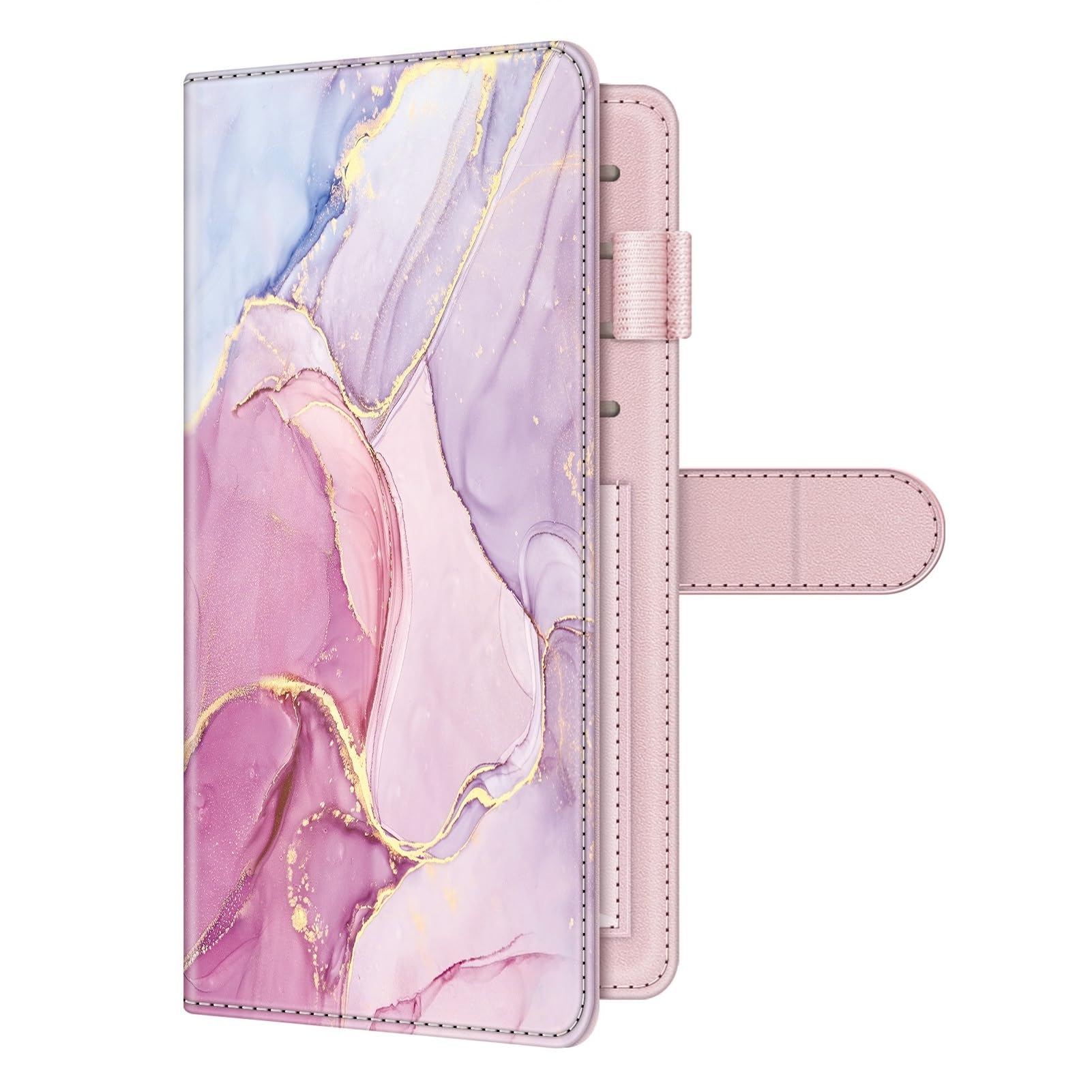 RFID Checkbook Cover Wallet with Card Slots and Pen Holder