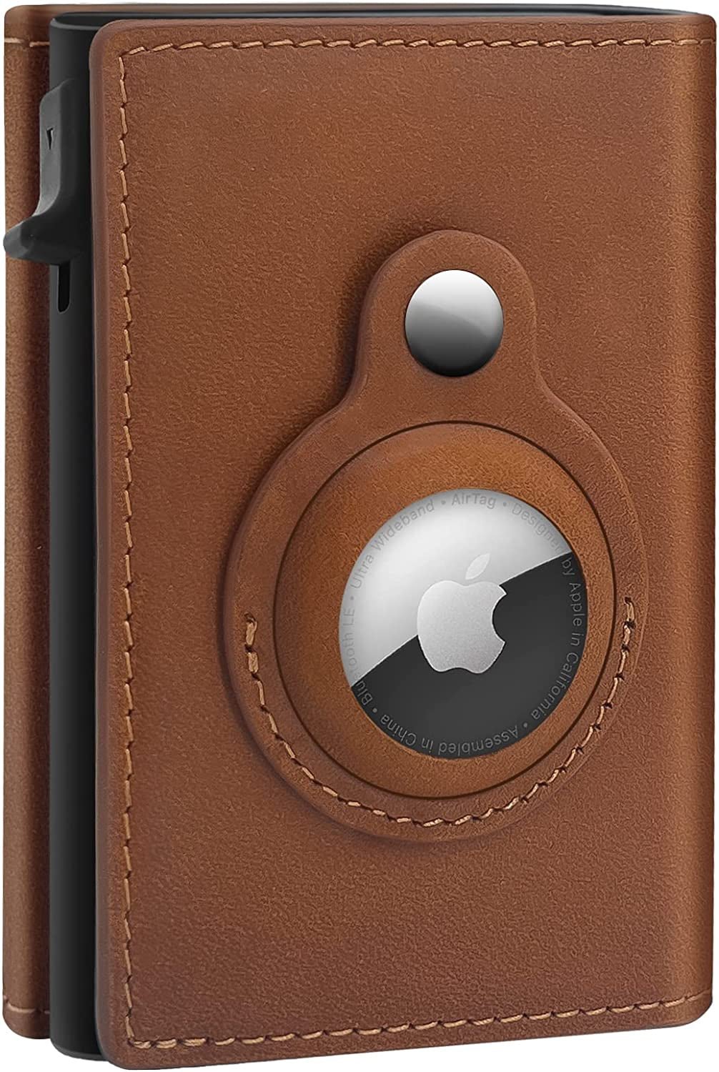 RFID Leather AirTag Wallet - Slim, Secure Card Holder for Men - Abbycart
