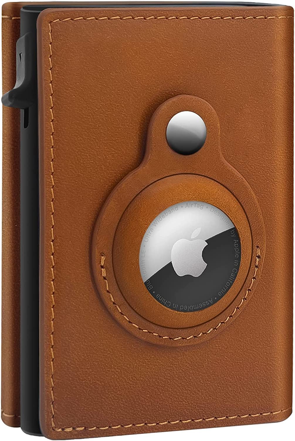 RFID Leather AirTag Wallet - Slim, Secure Card Holder for Men - Abbycart