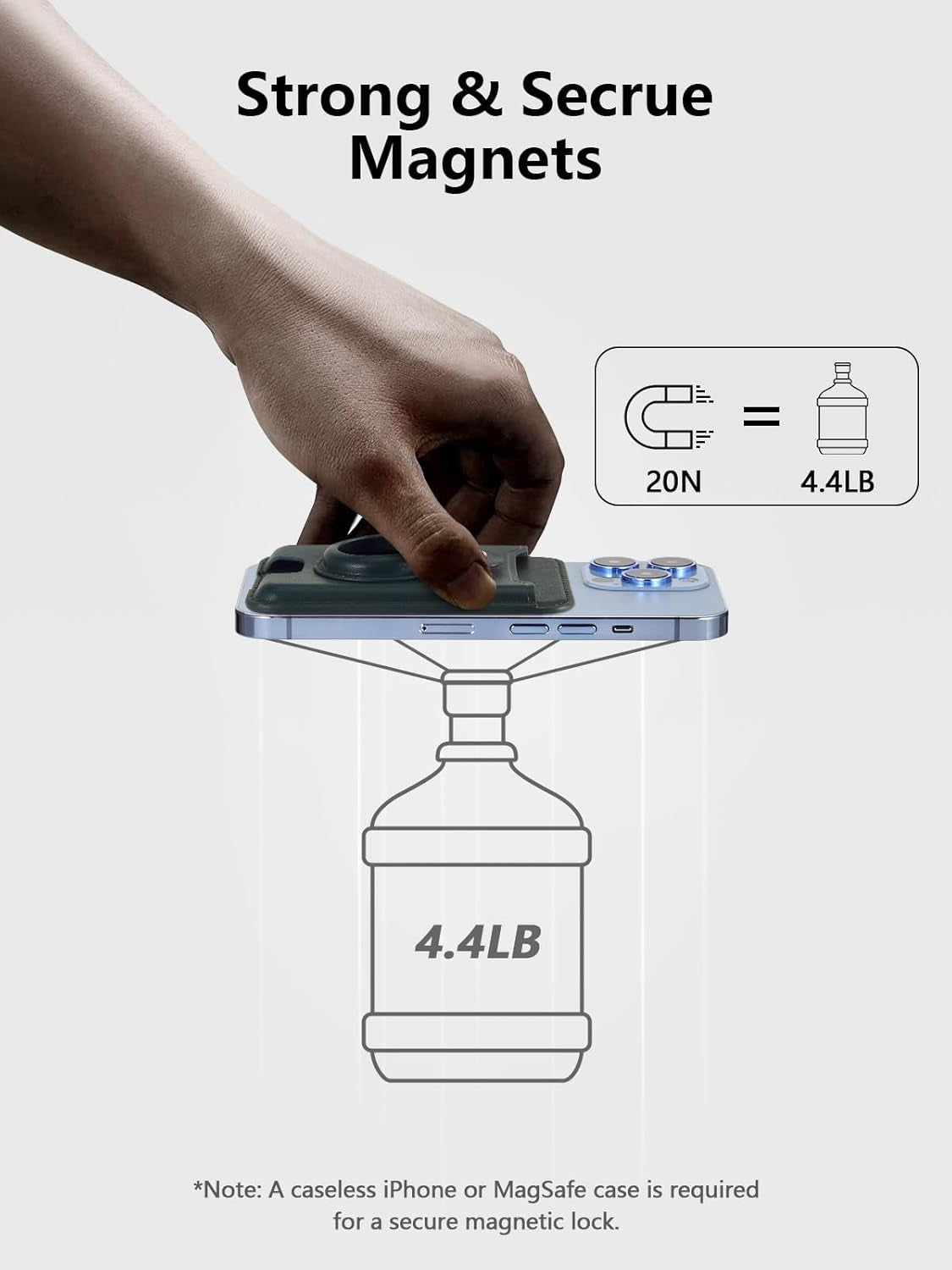 RFID Leather MagSafe Wallet with AirTag Holder for iPhone 16 Series - Abbycart