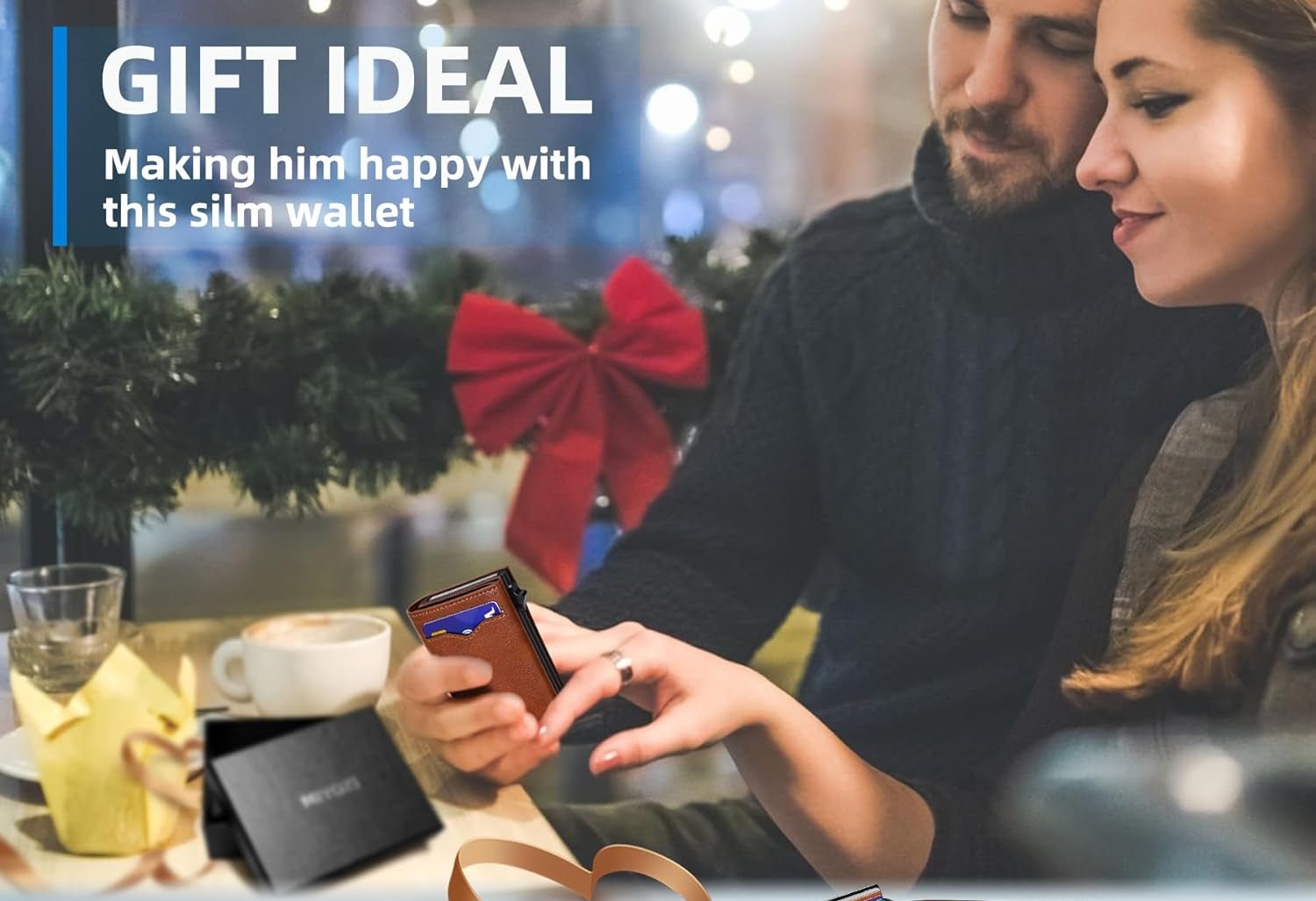 RFID Leather Wallet – Slim Pop - Up Men’s Wallet - Abbycart