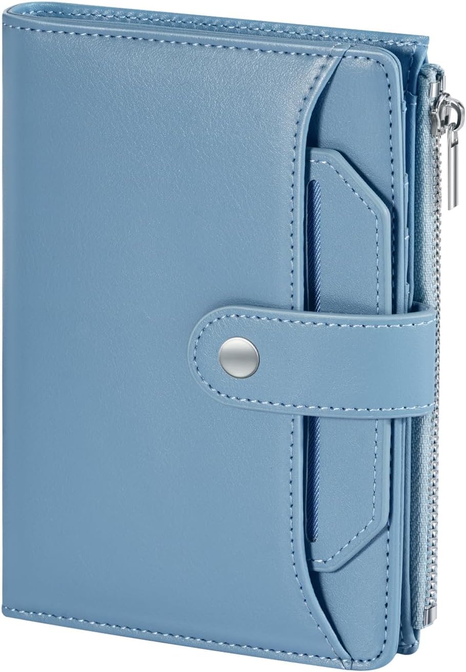RFID Passport Holder Travel Wallet with Card Slots & Coin Pocket