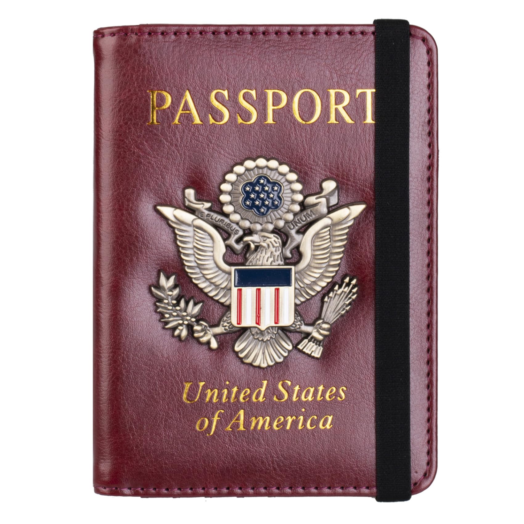 RFID Passport Holder Travel Wallet with Card Slots for Men Women