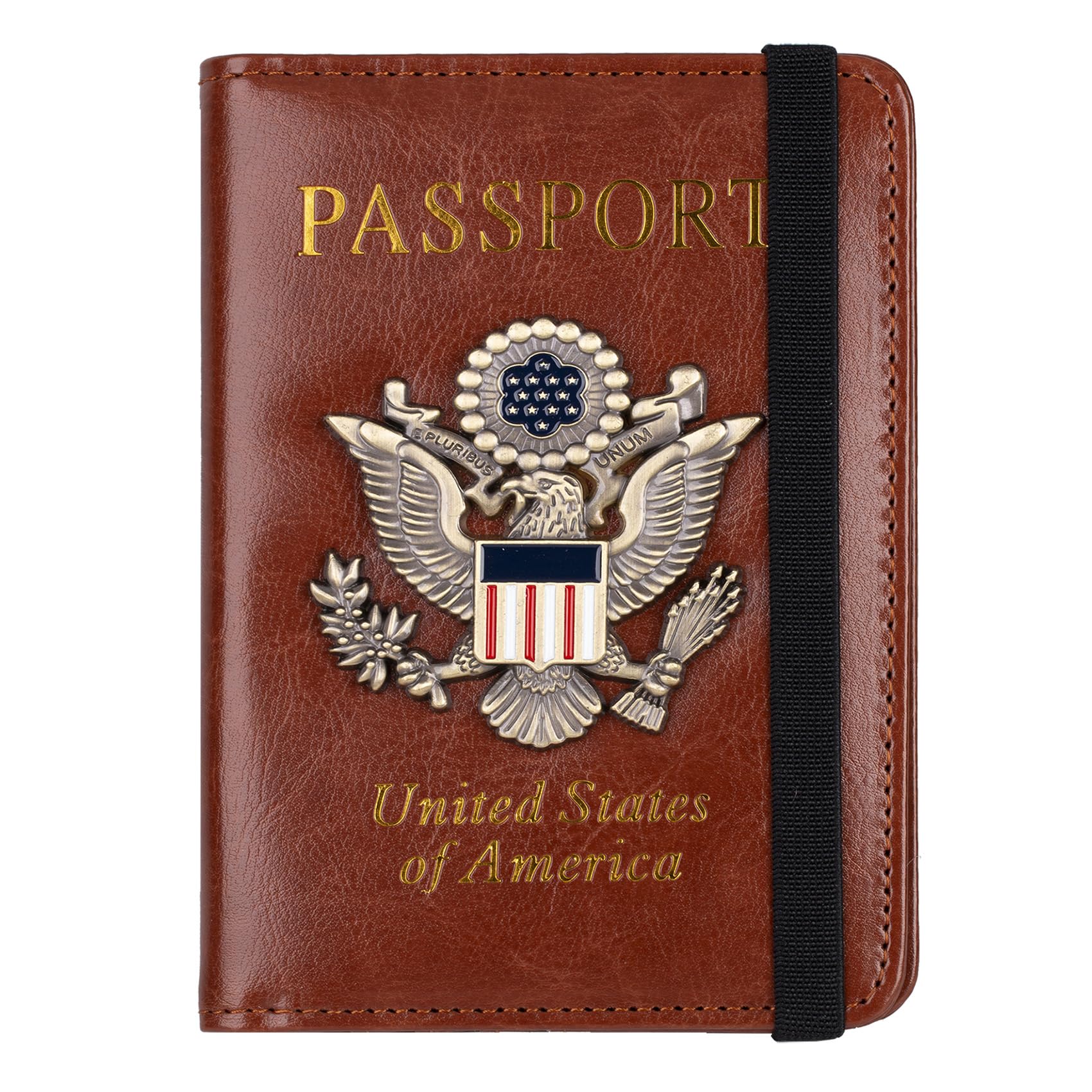 RFID Passport Holder Travel Wallet with Card Slots for Men Women