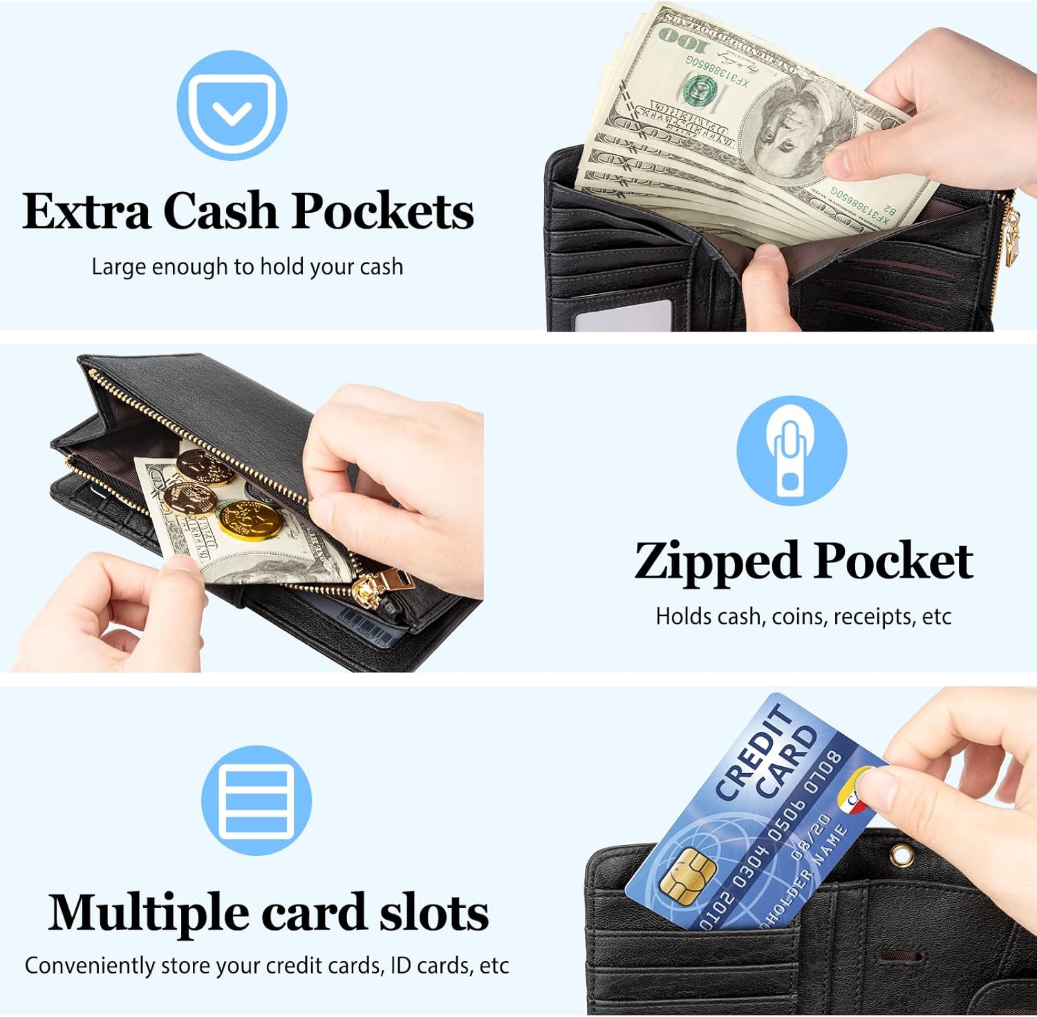 RFID Passport Holder with AirTag Slot – Leather Travel Wallet - Abbycart