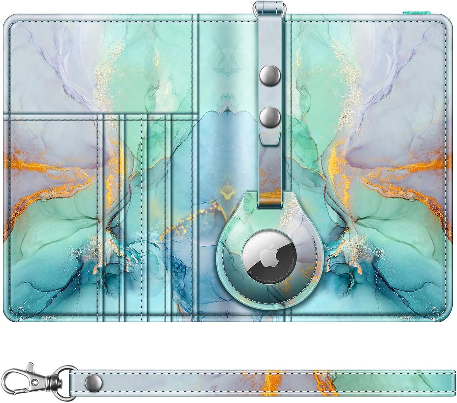 RFID Passport Holder with AirTag Slot – Slim Travel Wallet - Abbycart