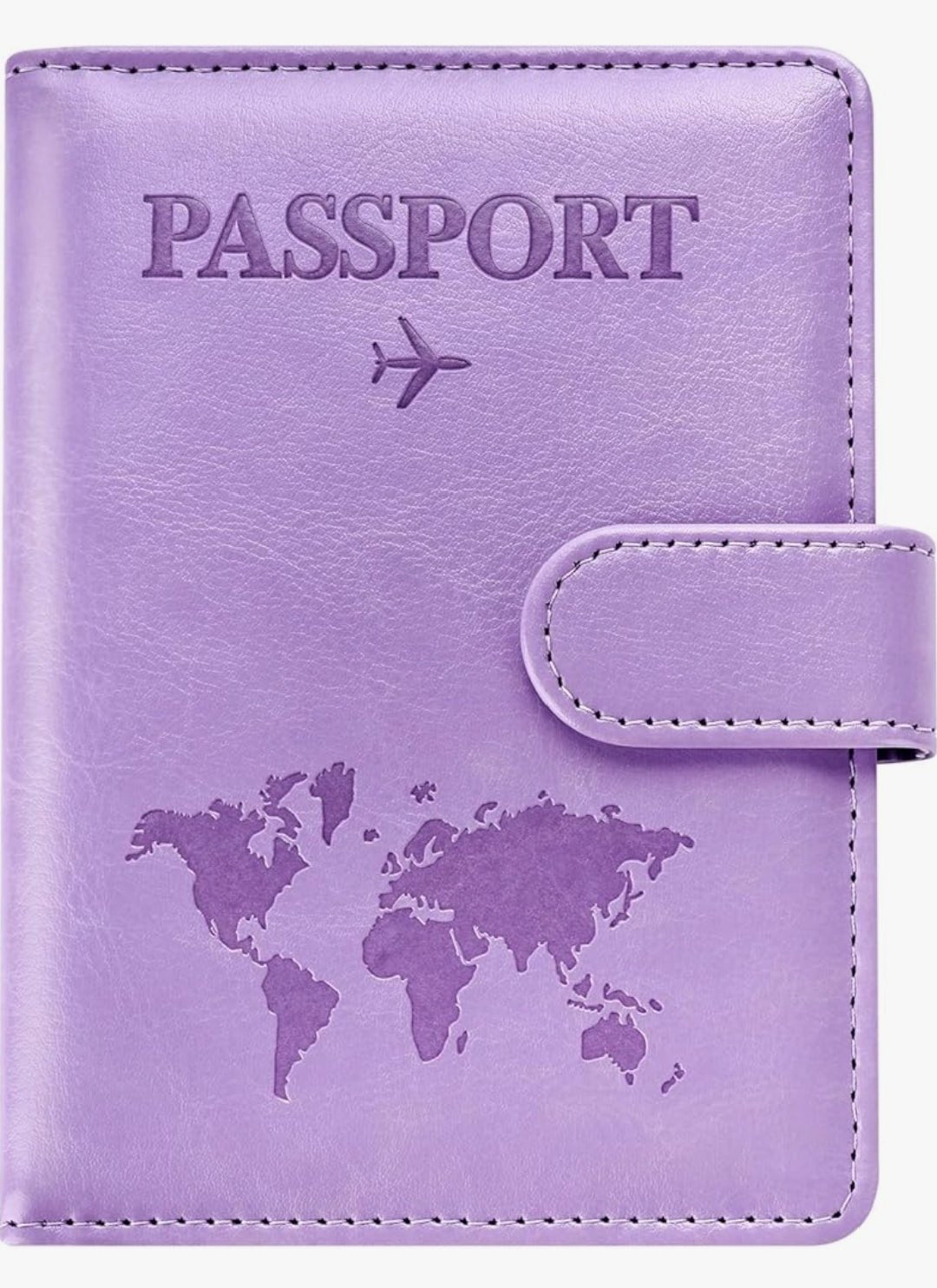 RFID Passport Holder with Magnetic Closure & Card Slots