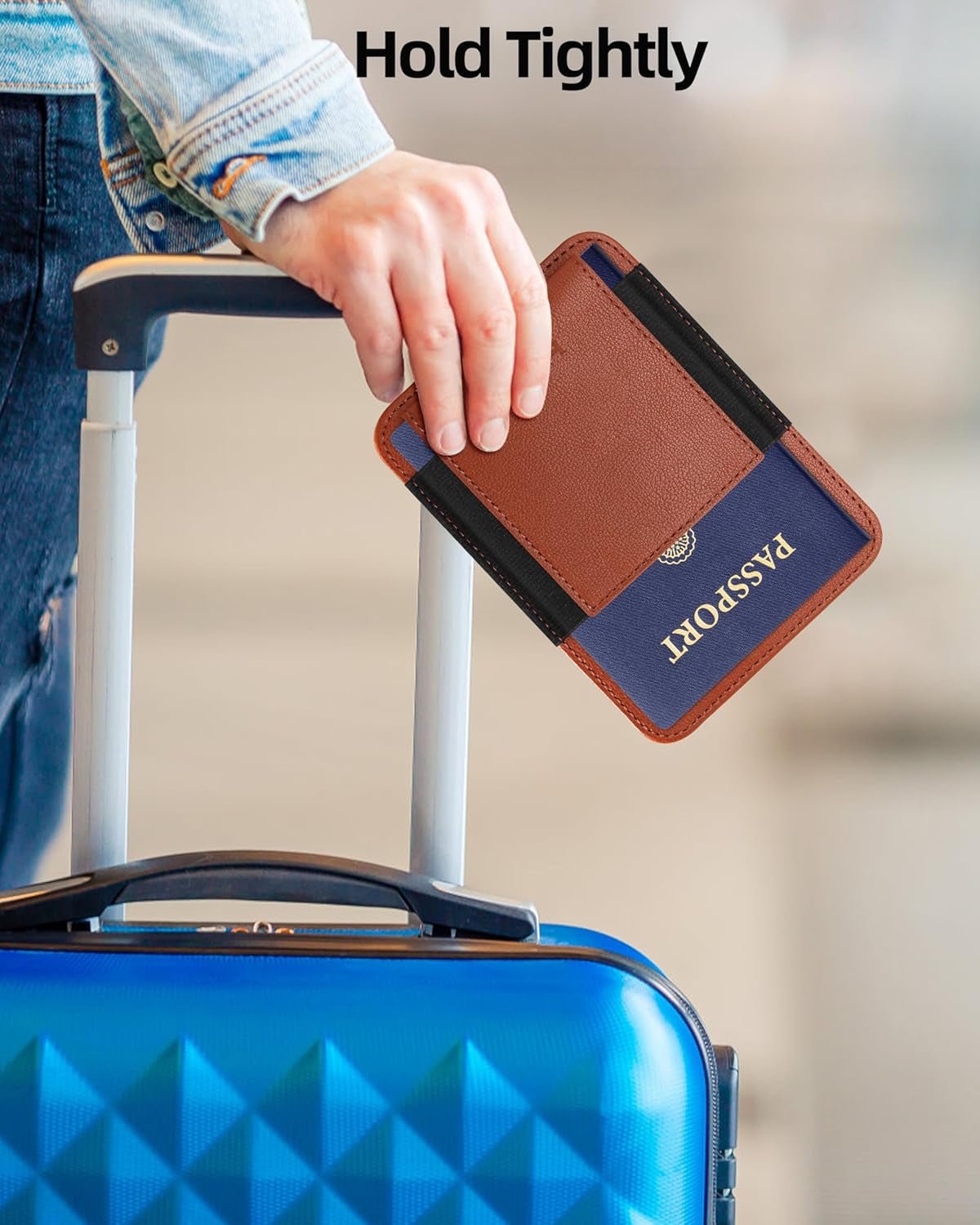 RFID Passport Wallet with AirTag Holder | Minimalist Travel Accessory - Abbycart