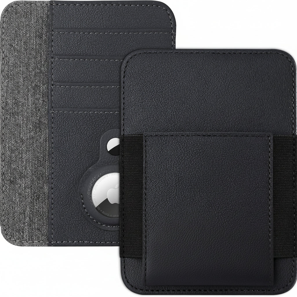 RFID Passport Wallet with AirTag Holder | Minimalist Travel Accessory