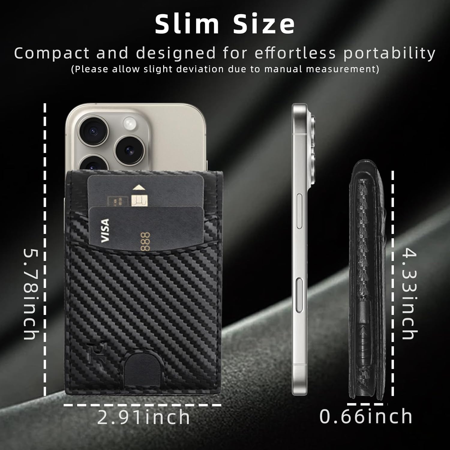 Wallet for Men, RFID Blocking Smart Pop Up Card Wallet,Minimalist Bifold Mens Wallet Hold 10 Cards & Cash, Slim Compact Front Pocket Desgin With ID Window,Metal Aluminum Credit Card Holder