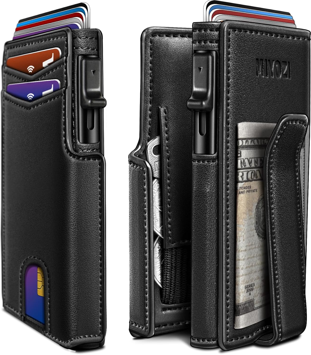 RFID Slim Wallet for Men with Pop - Up Card Holder & Coin Slot - Abbycart