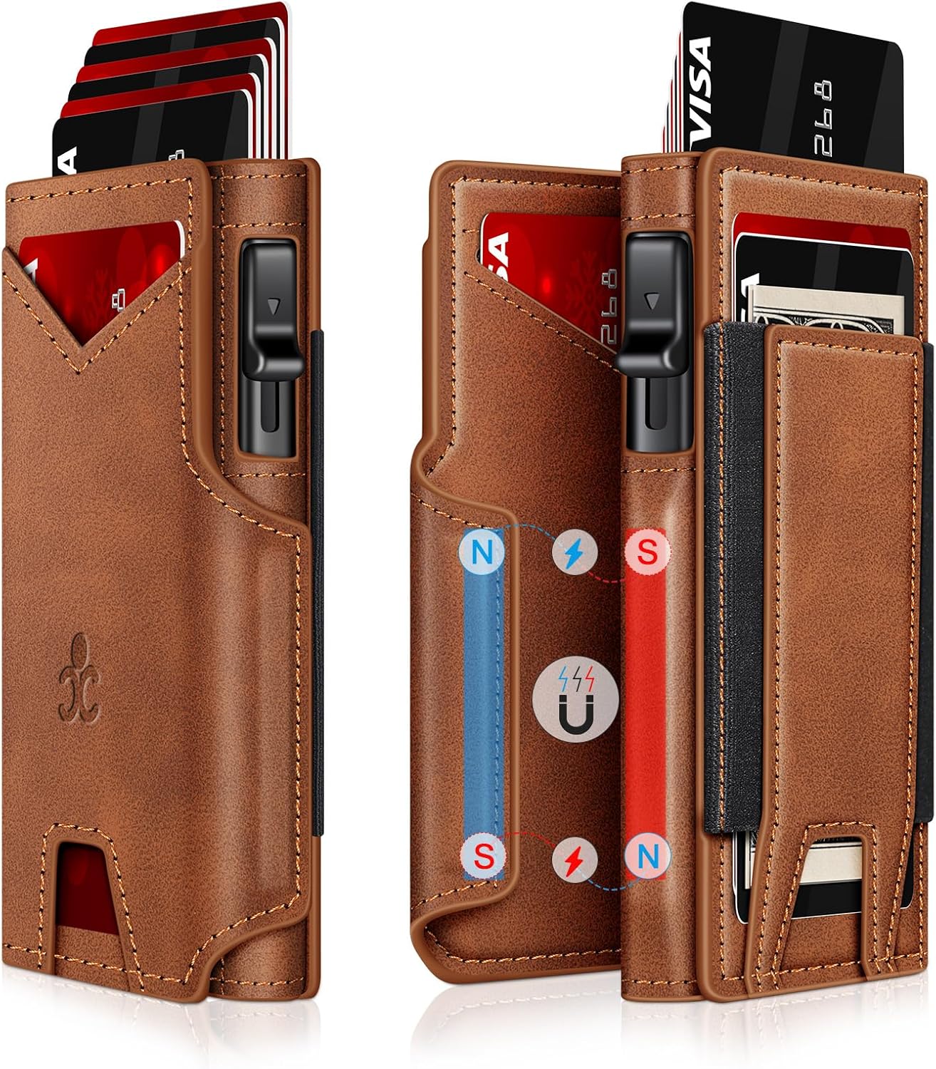 RFID Slim Wallet for Men with Pop - Up Card Holder & ID Slot - Abbycart