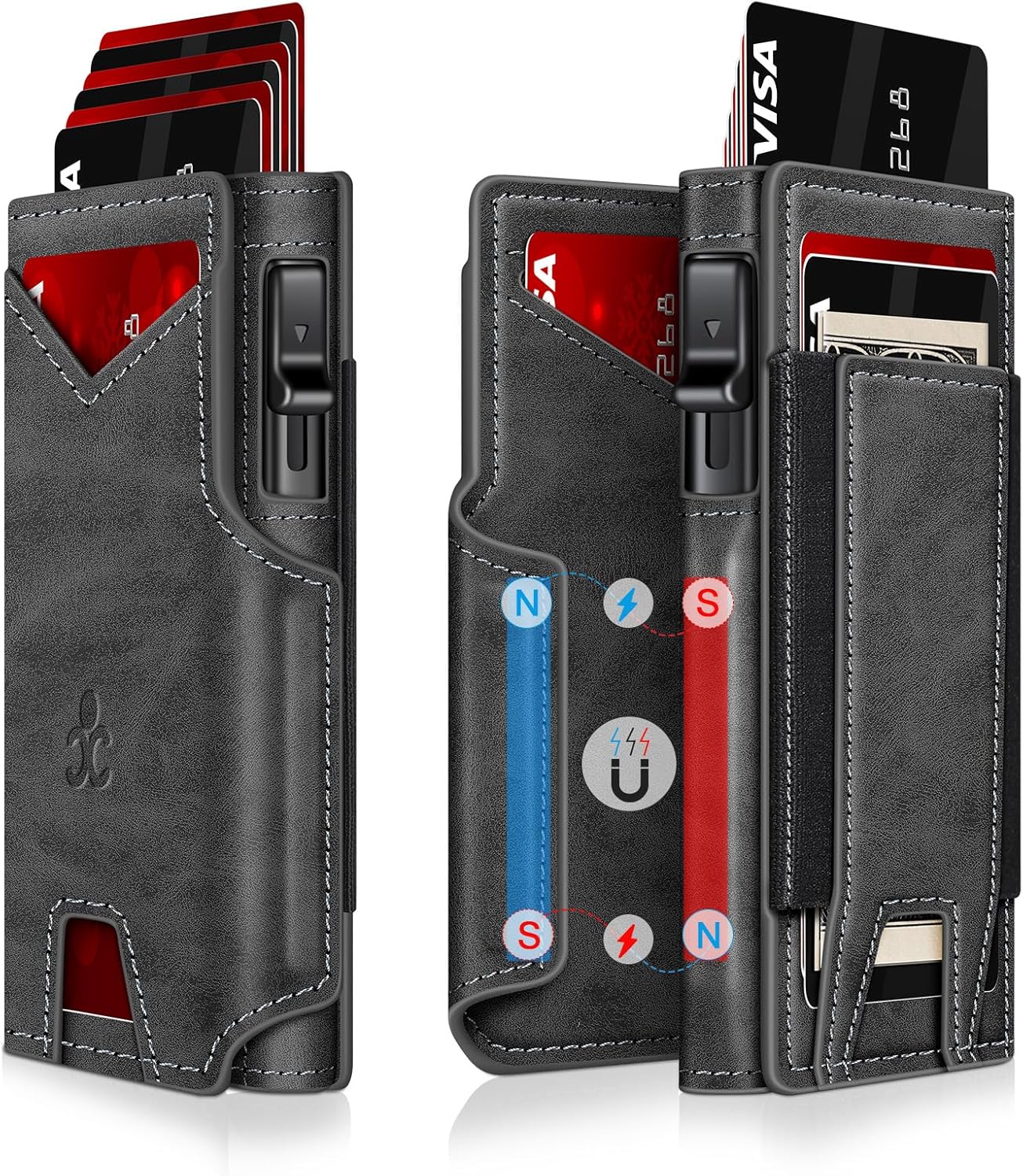 RFID Slim Wallet for Men with Pop - Up Card Holder & ID Slot - Abbycart