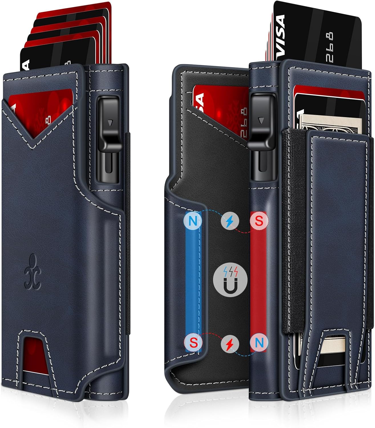 RFID Slim Wallet for Men with Pop - Up Card Holder & ID Slot - Abbycart