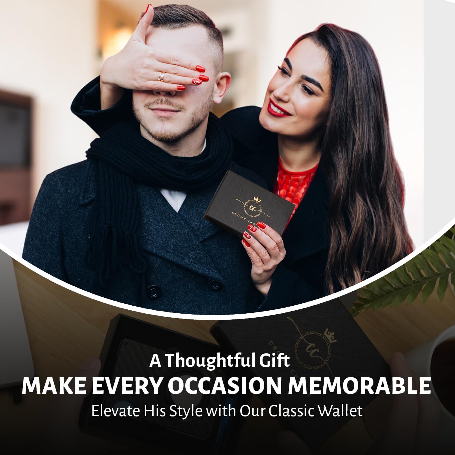 RFID Slim Wallet with AirTag Holder – Minimalist Card Case - Abbycart