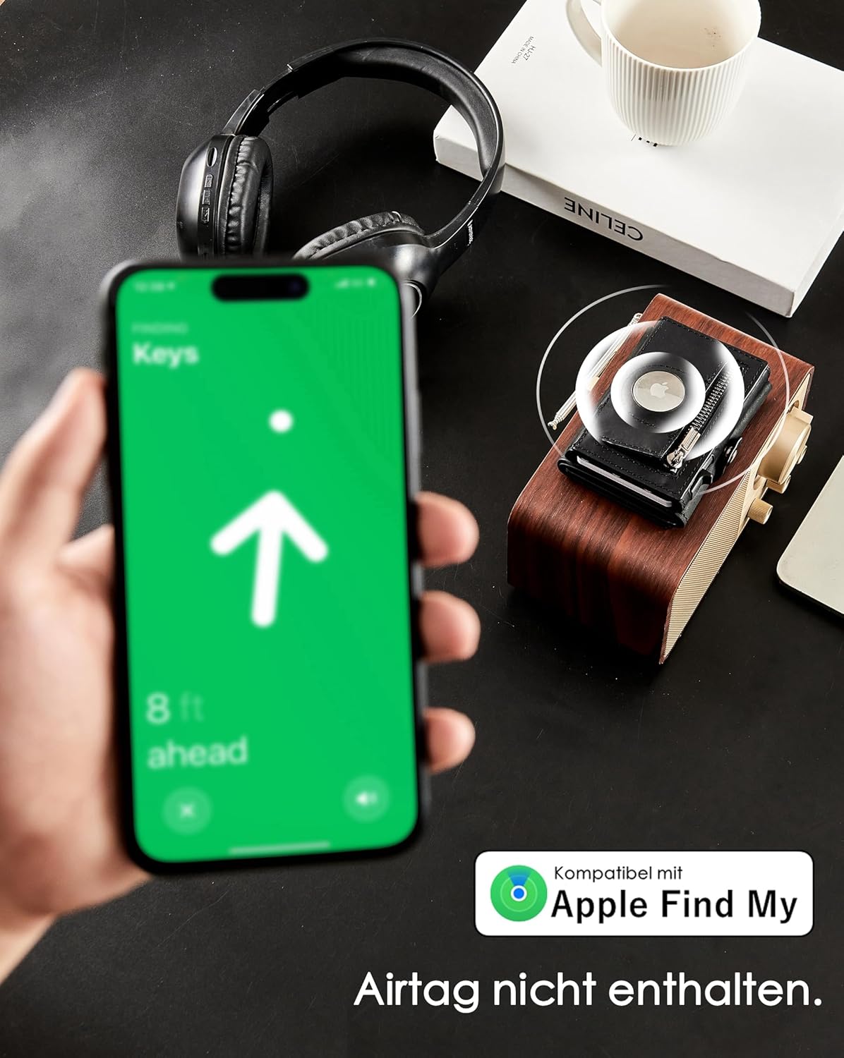 RFID Wallet for Men with AirTag Holder – Slim & Secure Design - Abbycart