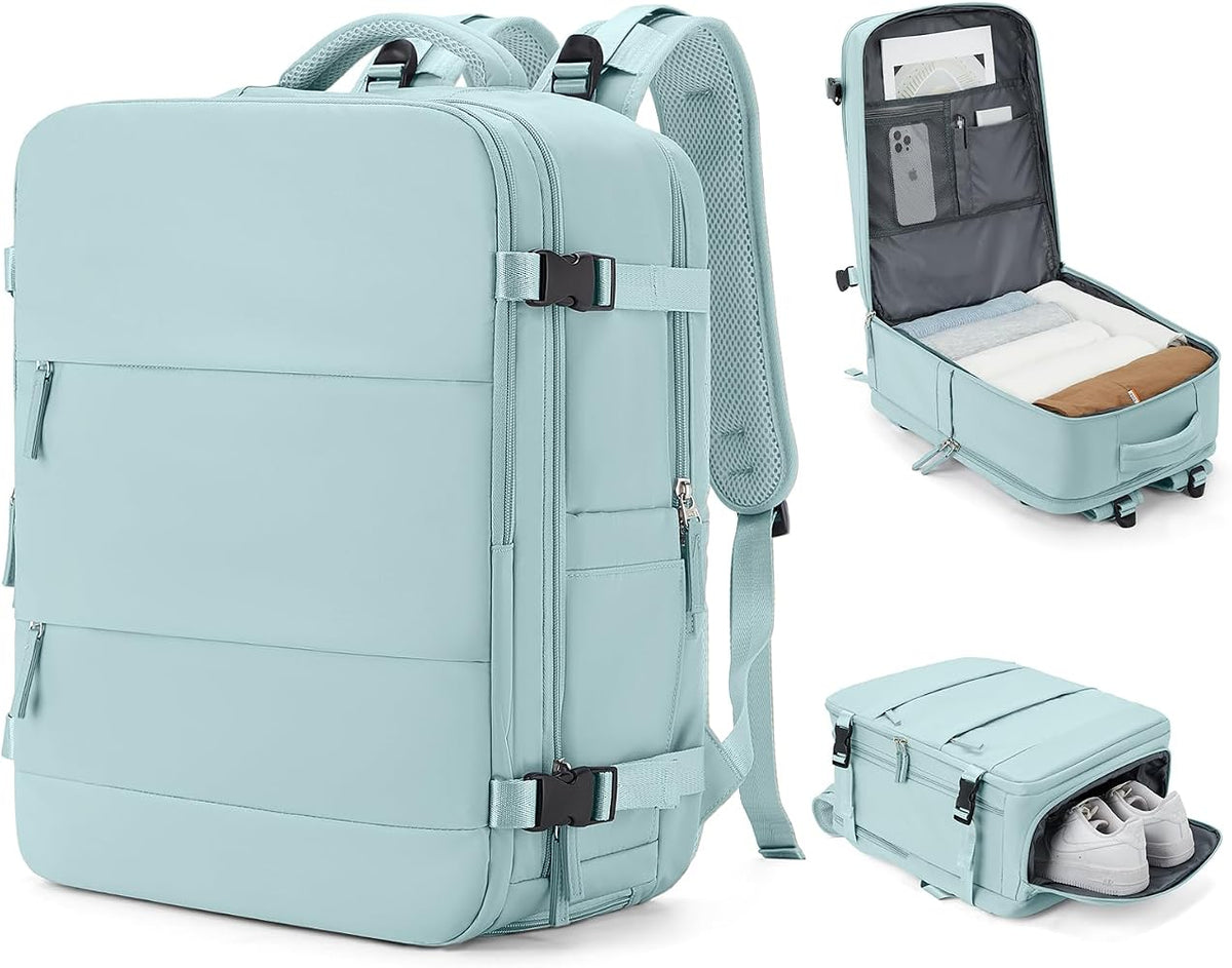 33L Travel Backpack with Laptop & Shoe Compartment, Carry On