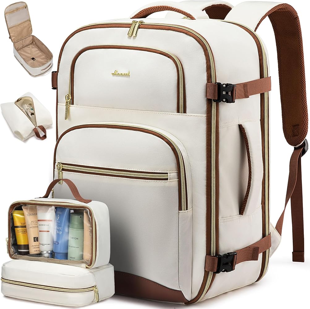 Women’s Travel Backpack with Packing Cubes – TSA Carry-On Bag