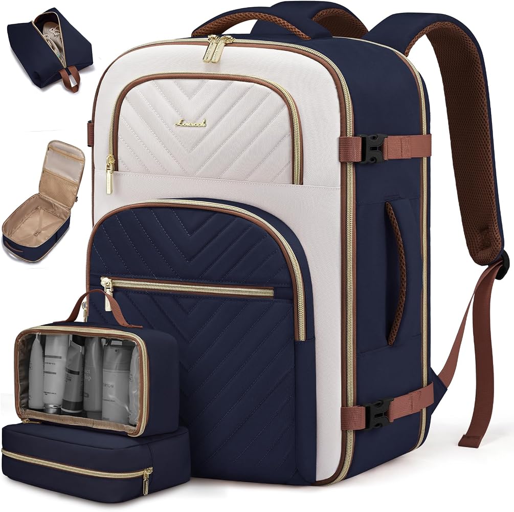 Women’s Travel Backpack with Packing Cubes – TSA Carry-On Bag