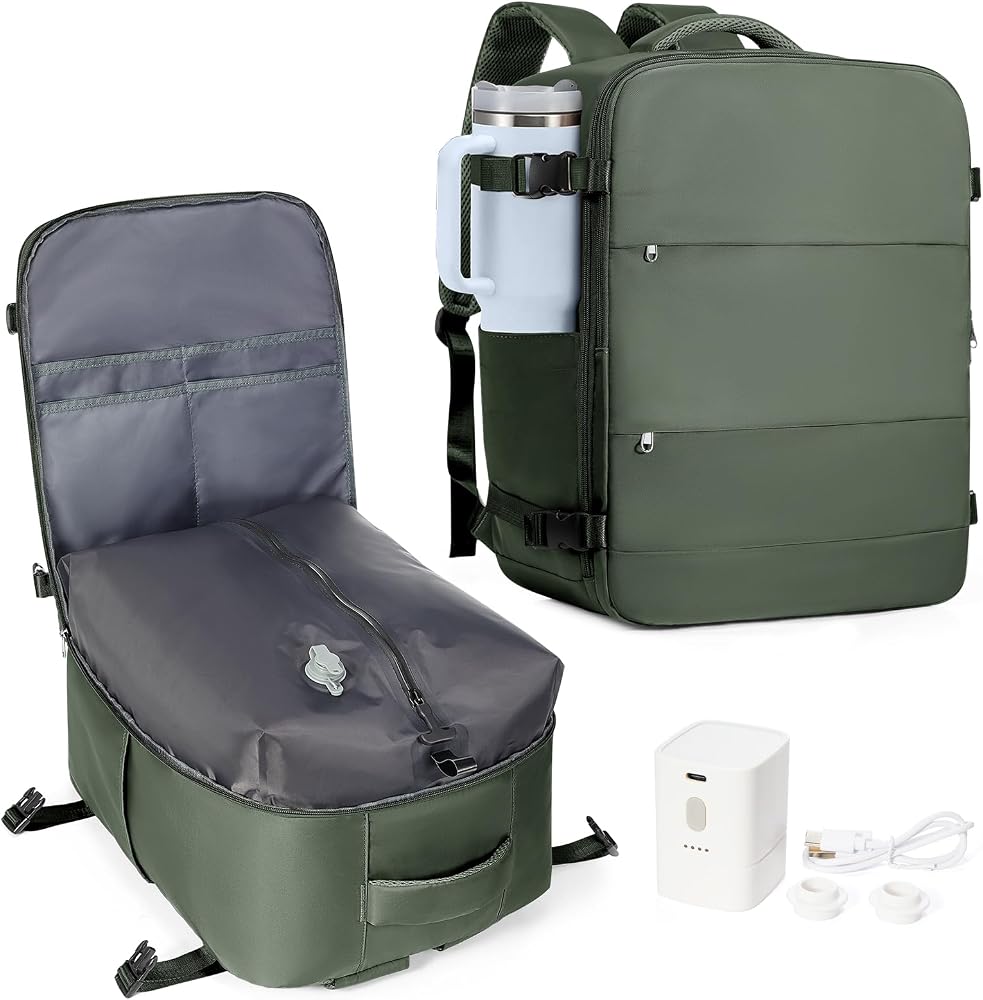 33L Travel Backpack with Laptop & Shoe Compartment, Carry On
