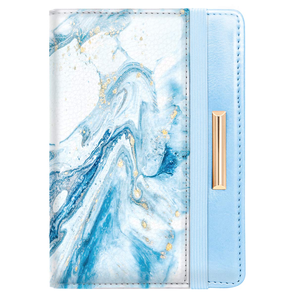 Rose Gold RFID Passport Holder for Women with Card Slots