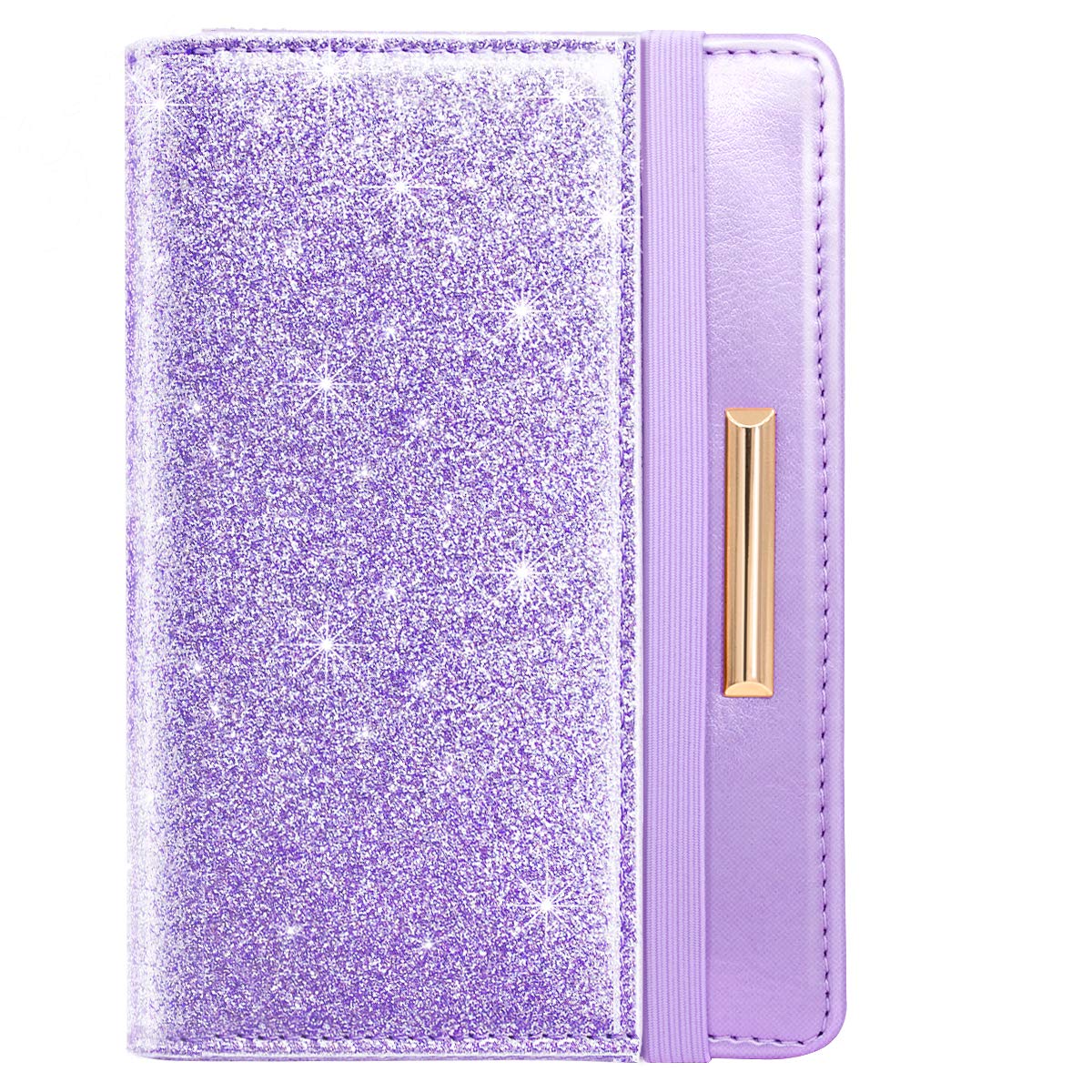 Rose Gold RFID Passport Holder for Women with Card Slots