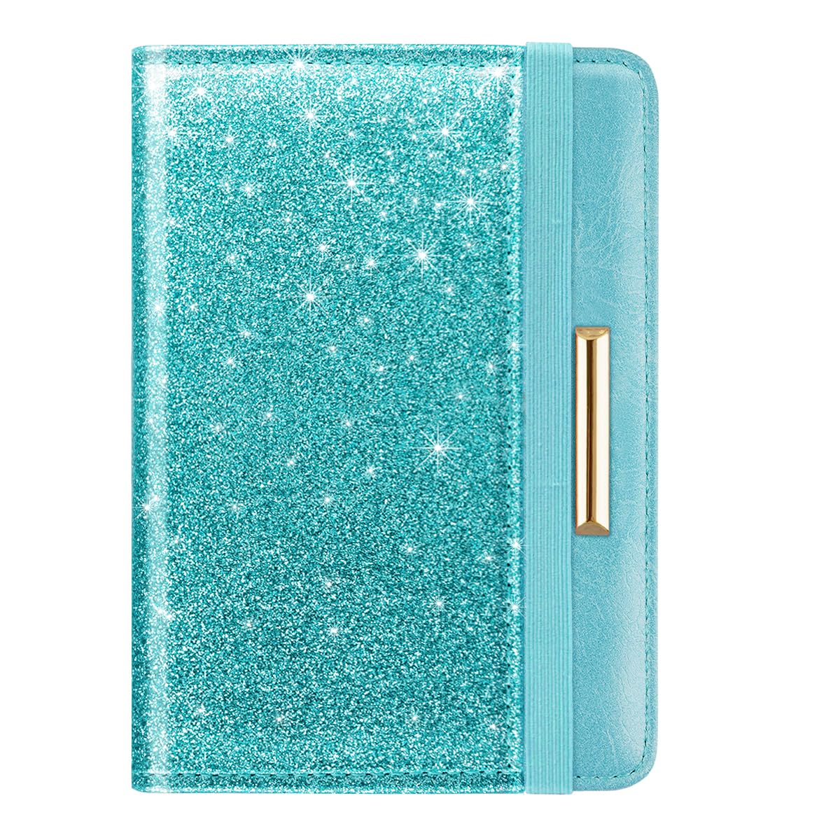 Rose Gold RFID Passport Holder for Women with Card Slots