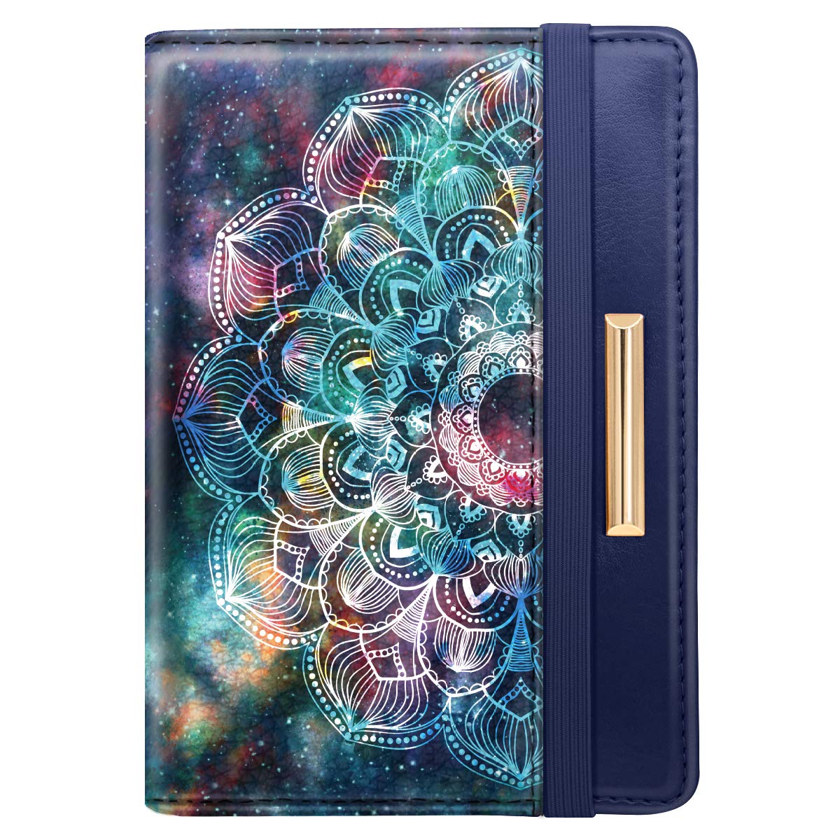 Rose Gold RFID Passport Holder for Women with Card Slots