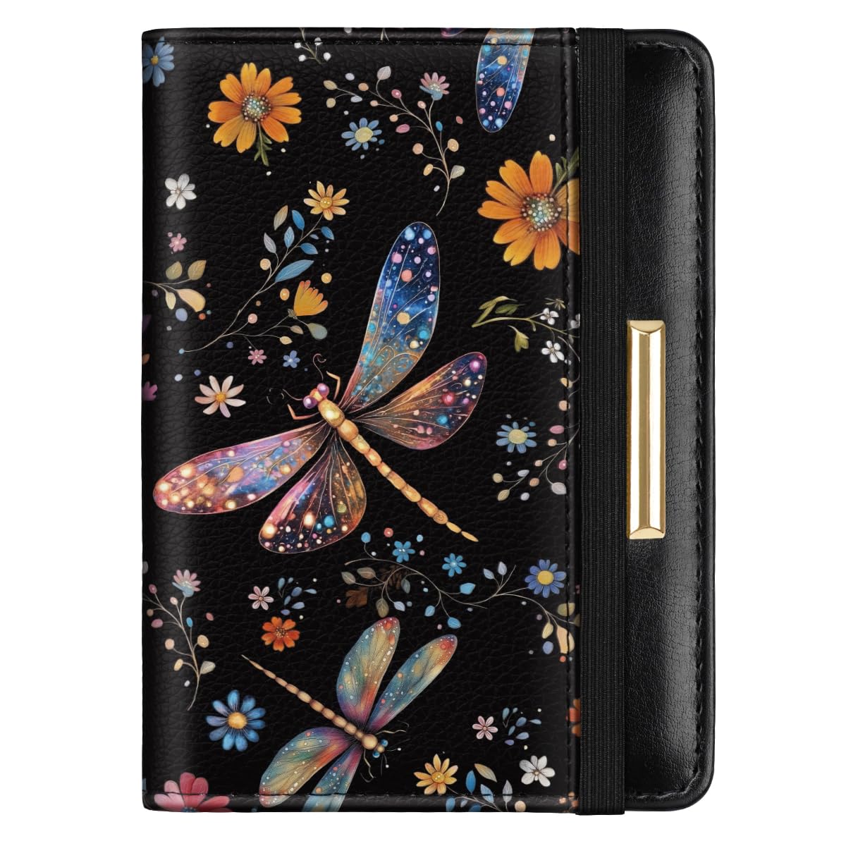Rose Gold RFID Passport Holder for Women with Card Slots