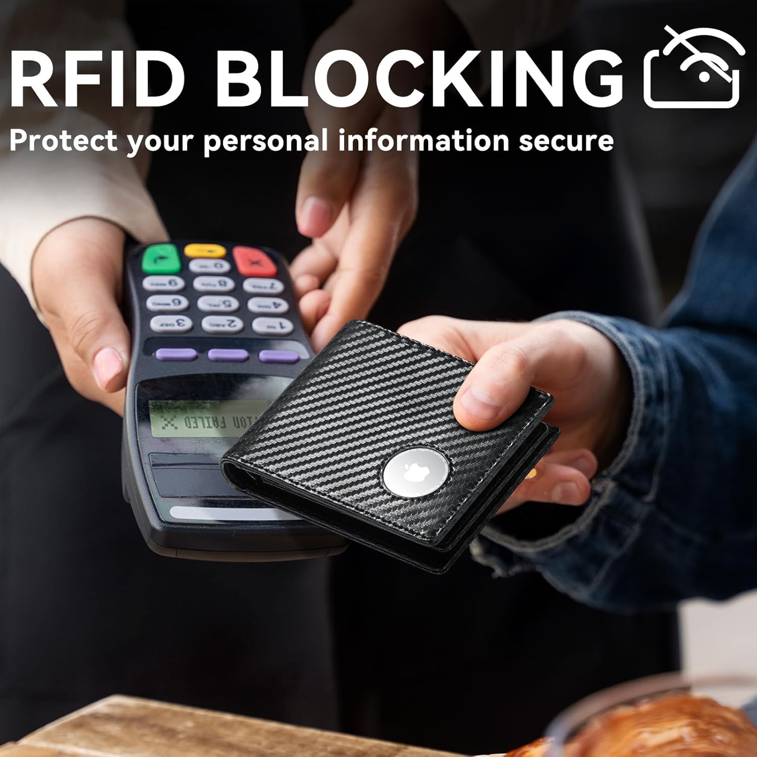 Slim AirTag Wallet for Men | RFID Blocking Bifold Wallet - Abbycart